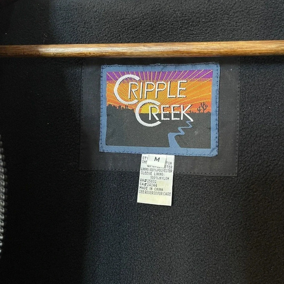 Vintage Cripple Creek PBR Cowboy Jacket Embroidered PROFESSIONAL BULL RIDERS M - Picture 10 of 16